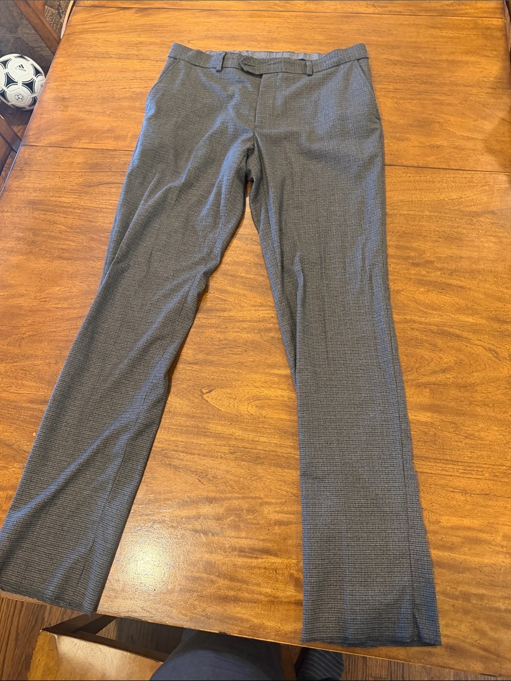 Men's Slim Fit Grey Dress Pants